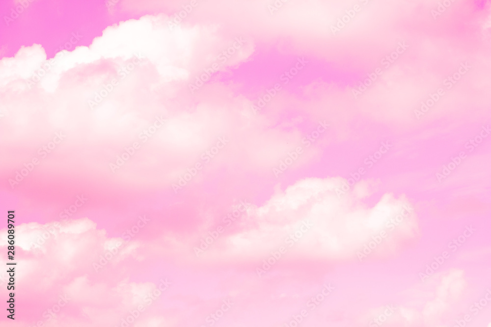 abstract pink sky and cloud background