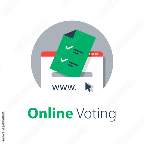 Internet voting, submit online, government services, upload document