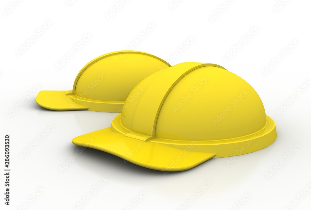 3d illustration human Safety Helmet 3d illustration human Safety Helmet