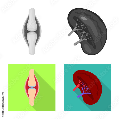 Vector design of biology and scientific logo. Set of biology and laboratory vector icon for stock. © pandavector