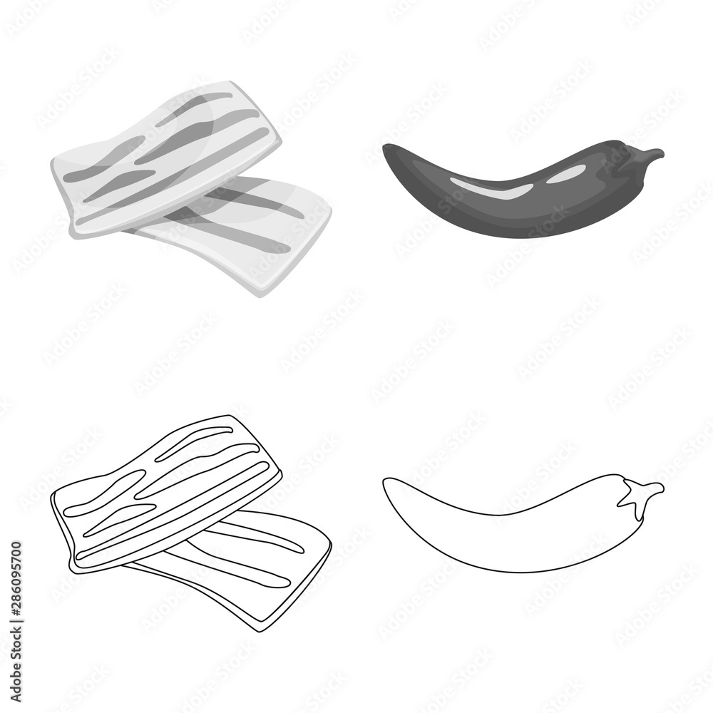 Vector design of taste and product logo. Collection of taste and cooking vector icon for stock. Vector design of taste and product logo. Collection of taste and cooking vector icon for stock.