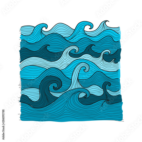 Abstract sea background for your design