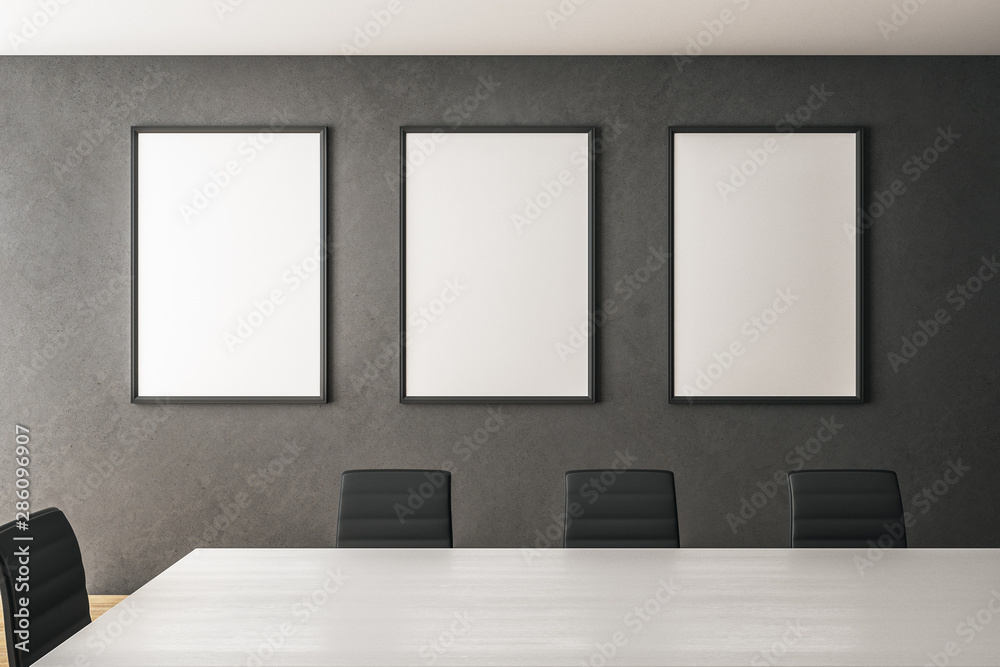 Modern meeting room with frame Modern meeting room with frame