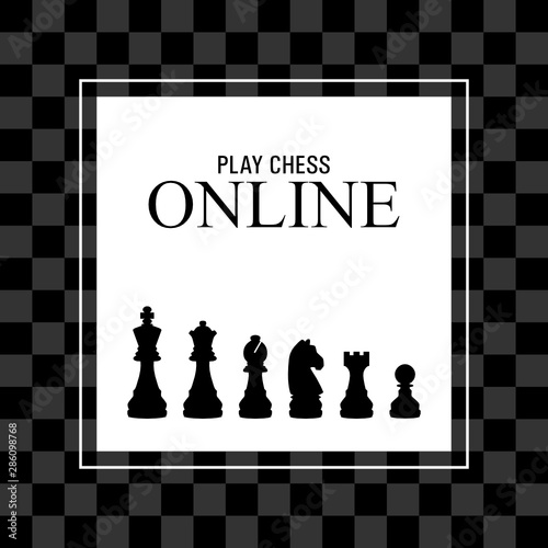 Schach online spielen - Flyer Design Vorlage