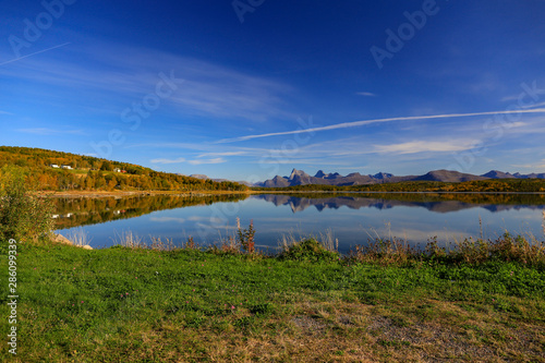 Landscape in Tysfjord Northern Norway