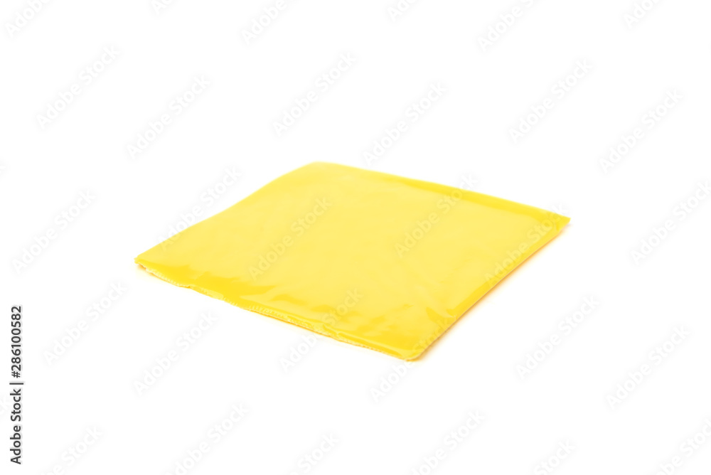 Processed cheese isolated on white background. Processed cheese isolated on white background.