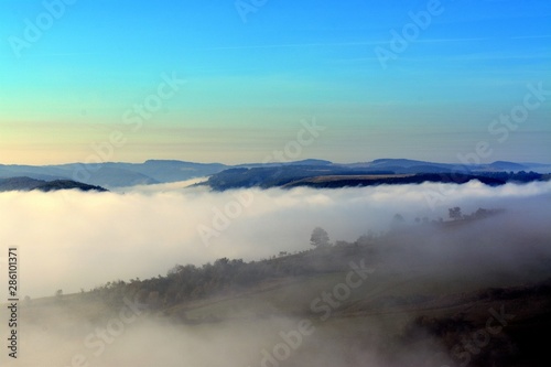 fog between hills in the morning © sebi_2569