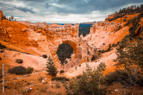 The beautiful The Arch Grand Escalante in Bryce National Park. Utah, United States