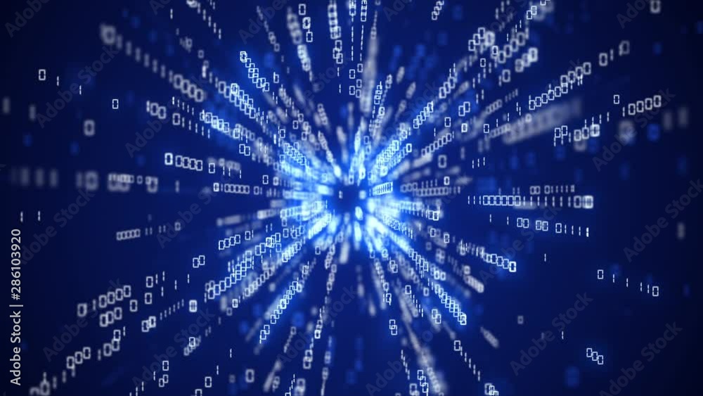 digital code background number zero and one running cloud computing technology concept