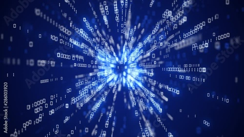 digital code background number zero and one running cloud computing technology concept