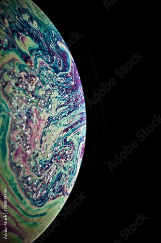 Incredible fancy soapy water pattern abstract background semicircle.