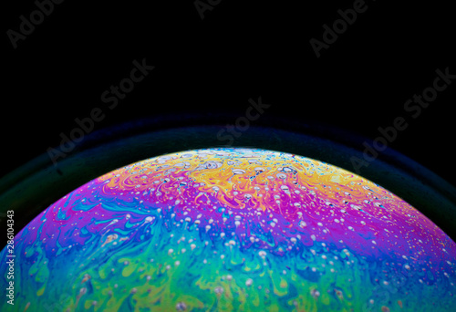 Incredible fancy soapy water pattern abstract background semicircle.