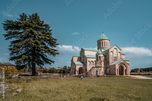 Bagrati Cathedral Orthodox church (XI century) in Kutaisi city, Georgia photo