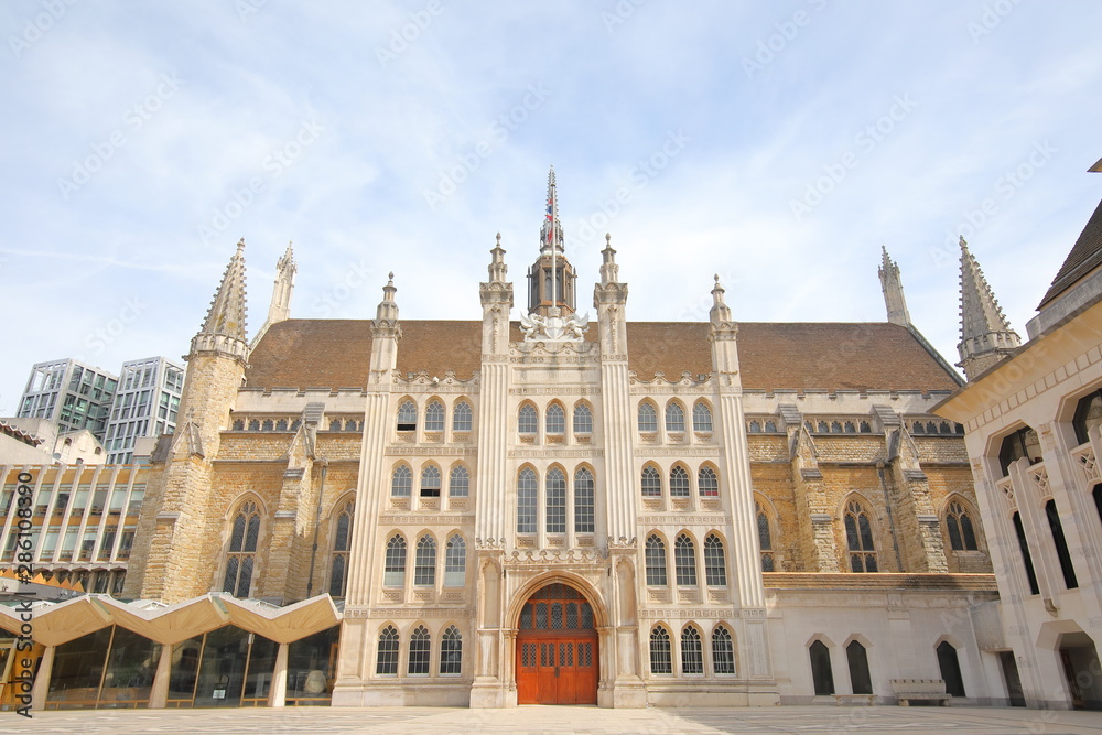 Fototapeta premium Guildhall historical building London UK