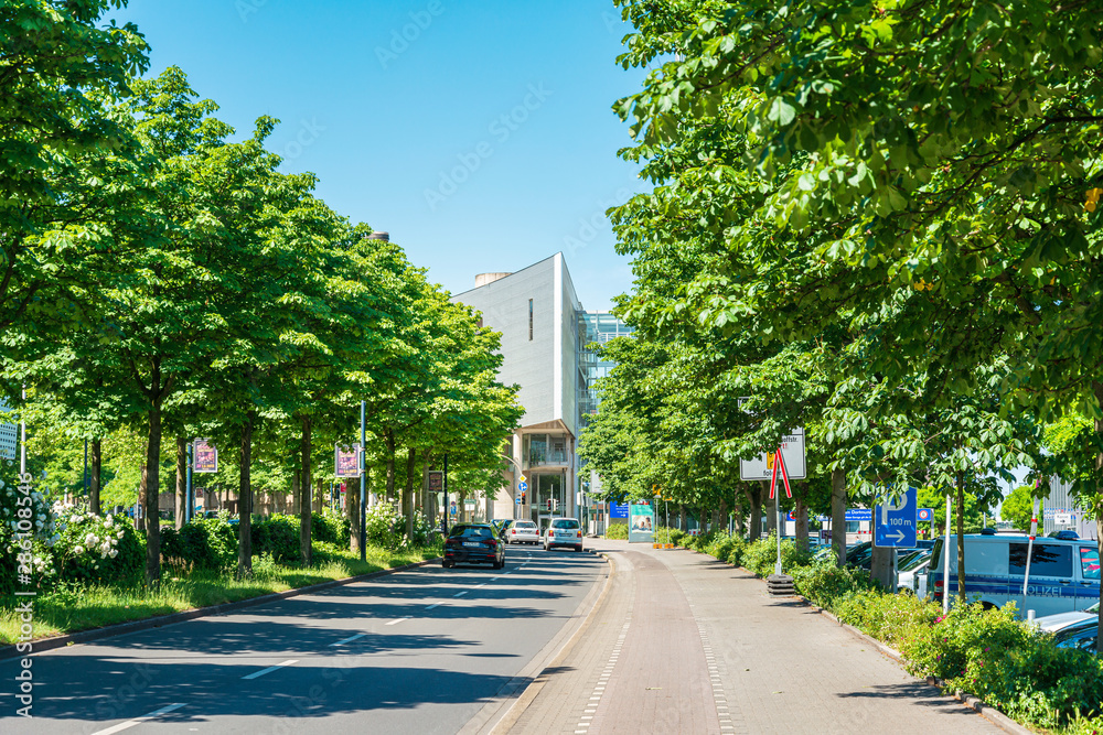DORTMUND, GERMANY - June 9, 2019: Street view of Dortmund city, Germany
