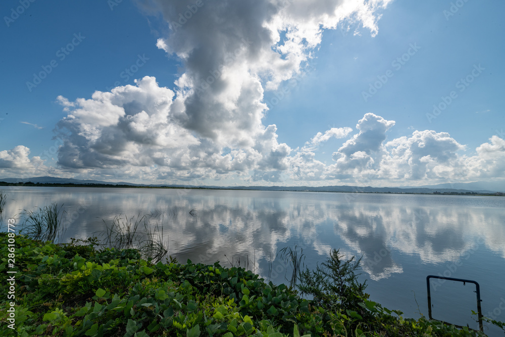 Fototapeta premium 干拓地の風景