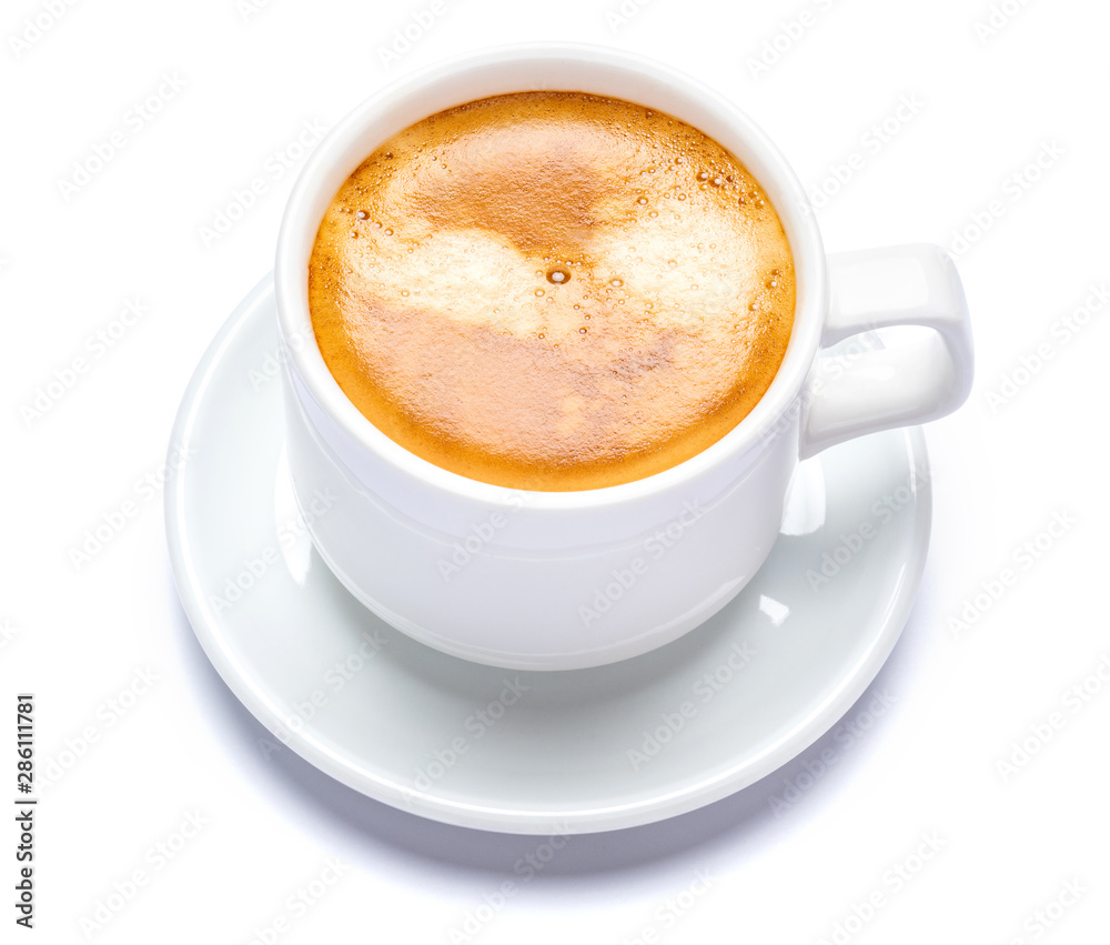 cup of coffee over white background with clipping path cup of coffee over white background with clipping path