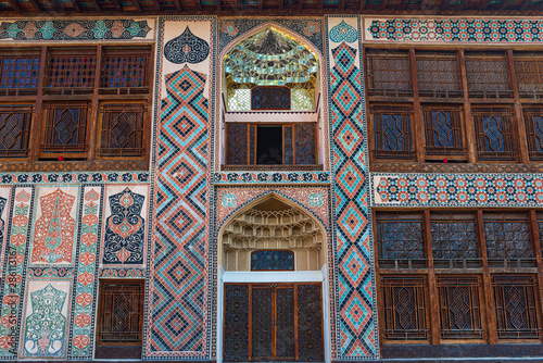 Ancient Palace of Shaki Khans in Azerbaijan. Built in 18th century