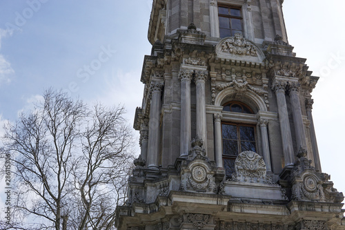 building near Dolmabahce Palace and blue sky