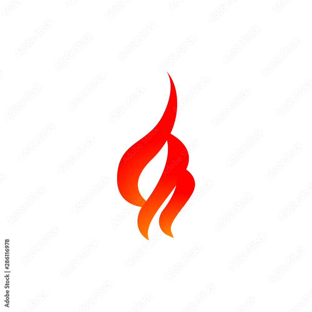 Fire graphic design template vector isolated illustration