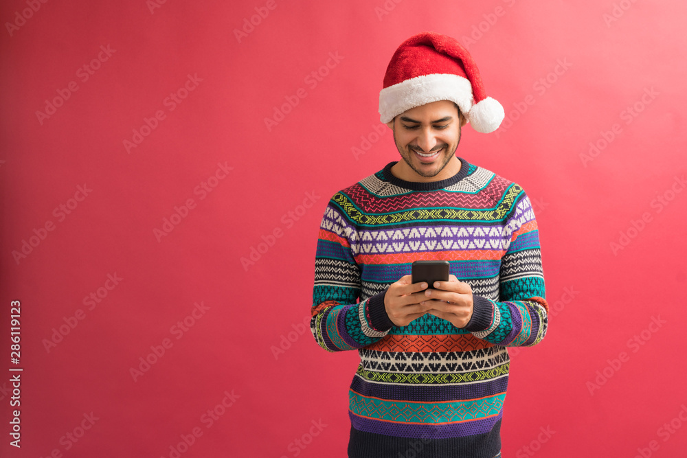 Attractive Male Surfing Net On Cellphone Attractive Male Surfing Net On Cellphone