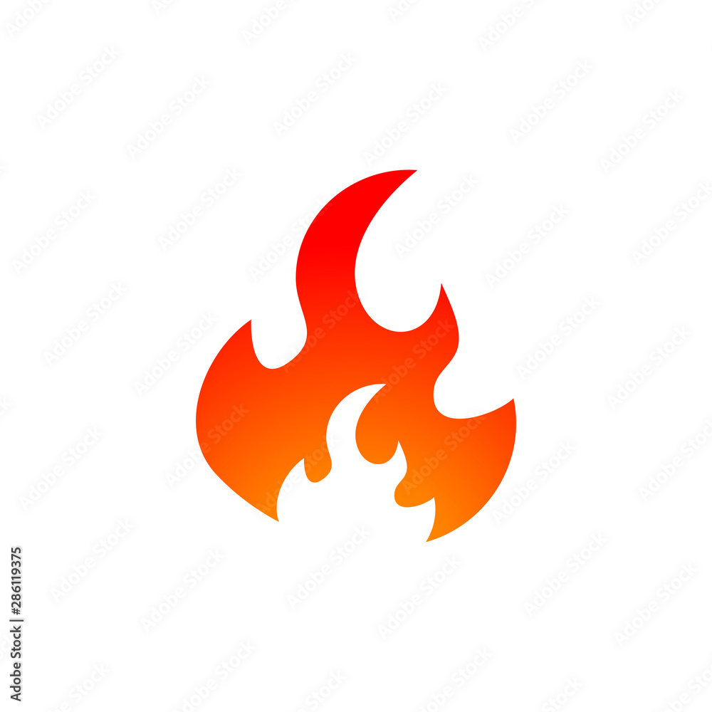 Fire graphic design template vector isolated illustration Fire graphic design template vector isolated illustration