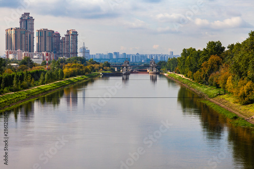 View of the Moscow Canal between the Moscow and Volga rivers