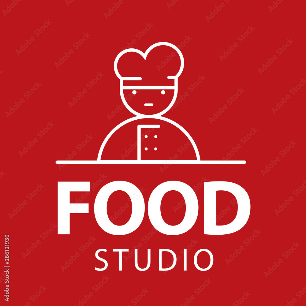 Food studio vector logo. Kitchen tools. Food icon. Cooking logo. Restaurant vector logo template. Cafe logo. Food studio vector logo. Kitchen tools. Food icon. Cooking logo. Restaurant vector logo template. Cafe logo.