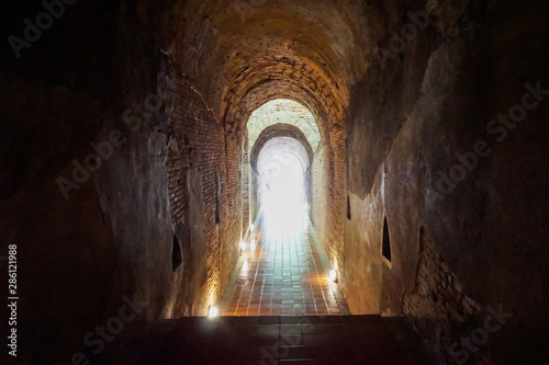 Old tunnel of WAT UMONG  Unseen Thailand  Chiang Mai  Thailand. 