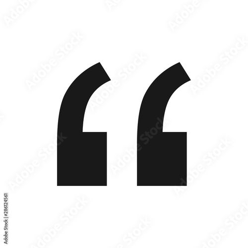 Quote Mark symbol icon vector EPS 10 illustration
