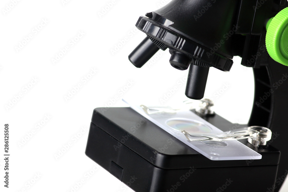 microscope lens isolated on white background microscope lens isolated on white background