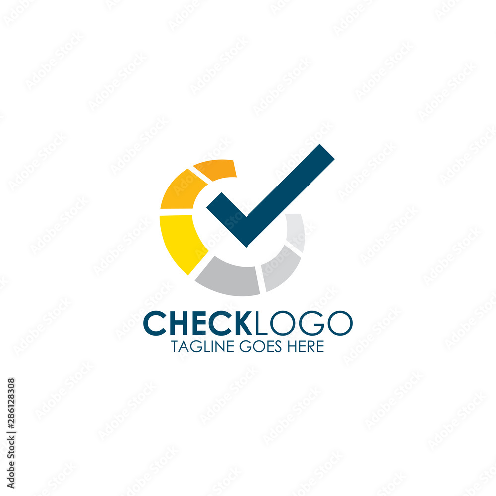 Check mark logo icon design template Check mark logo icon design template