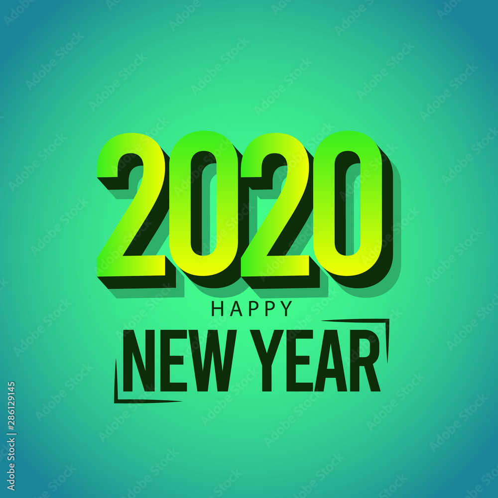 Happy New Year 2020 Logo Vector Template Design Illustration Happy New Year 2020 Logo Vector Template Design Illustration