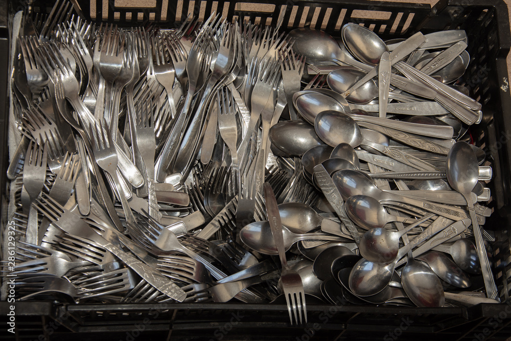 stainless steel spoon and fork ready for wedding stainless steel spoon and fork ready for wedding