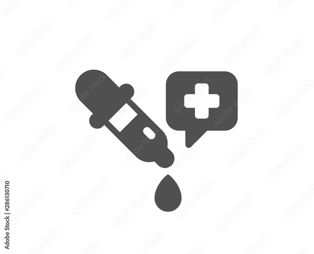 Laboratory sign. Chemistry pipette icon. Analysis lab symbol. Classic flat style. Simple chemistry pipette icon. Vector Laboratory sign. Chemistry pipette icon. Analysis lab symbol. Classic flat style. Simple chemistry pipette icon. Vector
