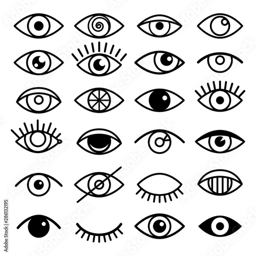 Photo Outline eye icons