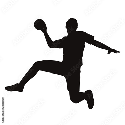 Man Handball Player Silhouette