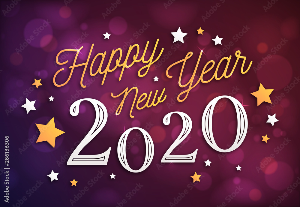 Happy New Year 2020 Card