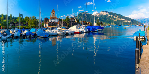 Spiez Church and Castle, Switzerland