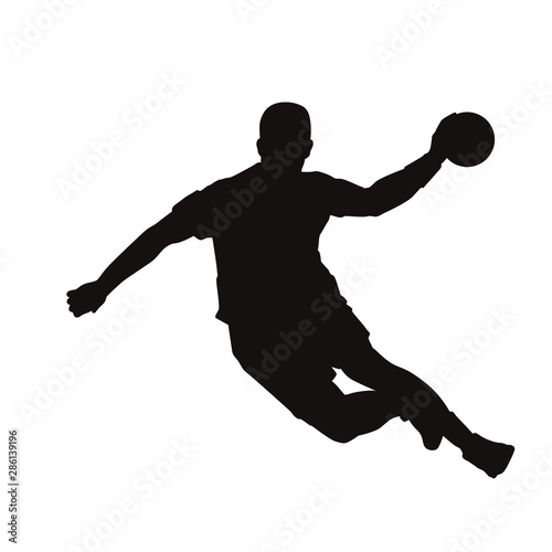 Man Handball Player Silhouette