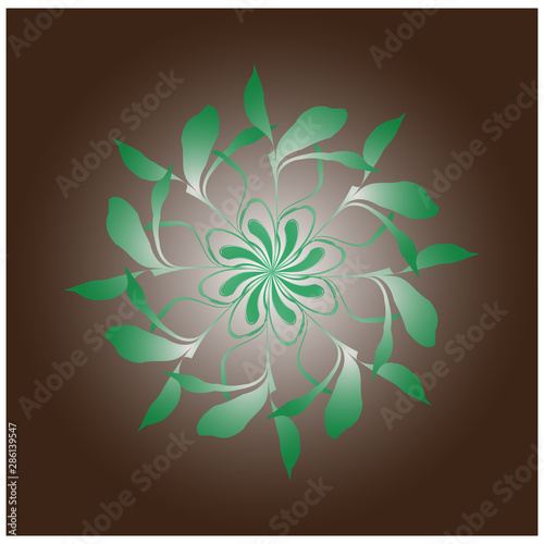 abstract floral background with flowers