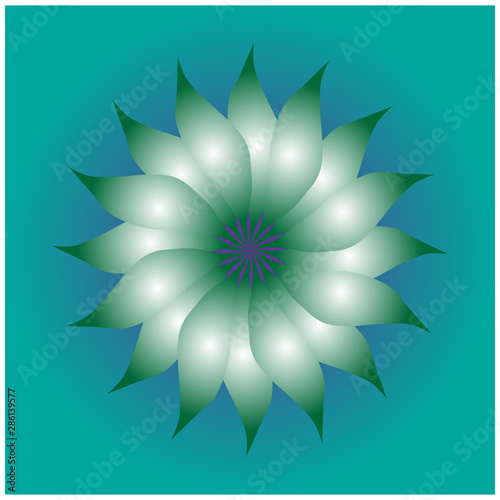 abstract flower on a white background
