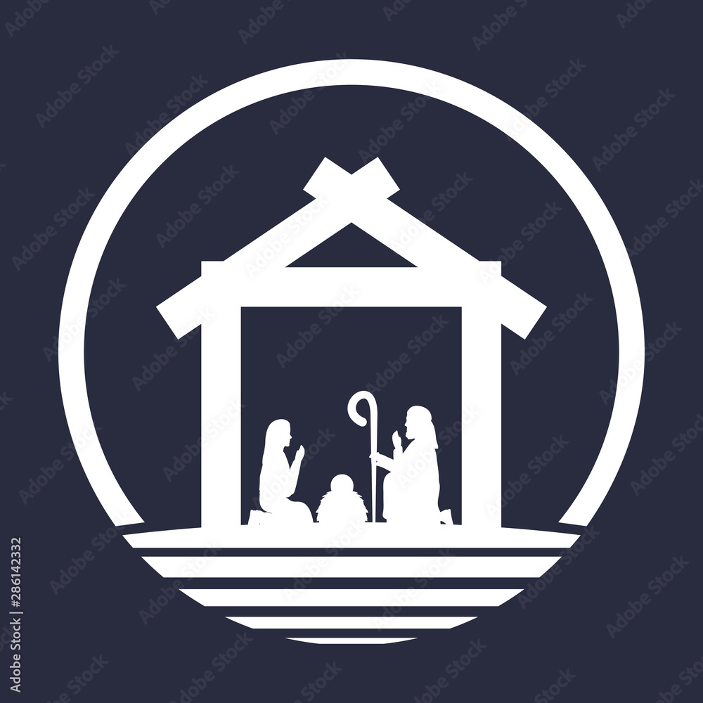 celebration merry christmas manger flat design celebration merry christmas manger flat design