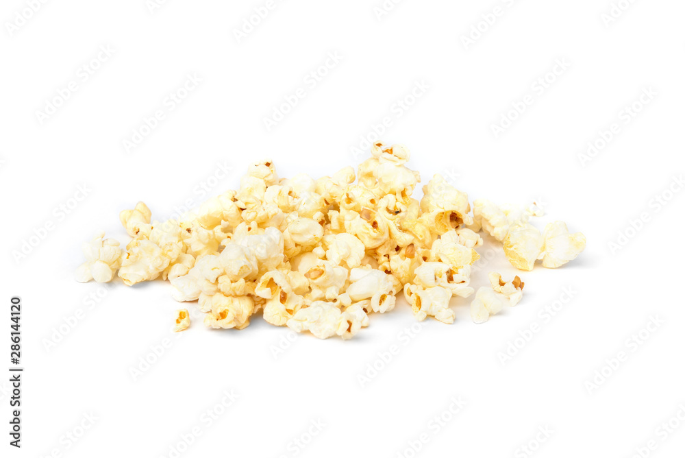Popcorn isolated on white background. Popcorn isolated on white background.