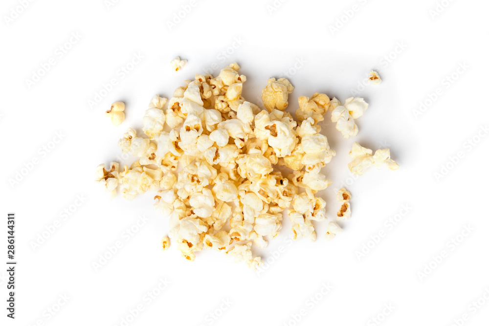 Popcorn isolated on white background. Popcorn isolated on white background.