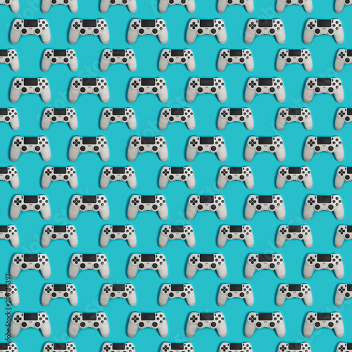 joystick art background pattern