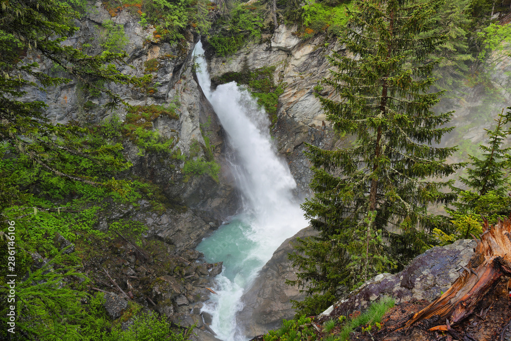 Rutor Waterfall in aosta Valley, Italy Rutor Waterfall in aosta Valley, Italy