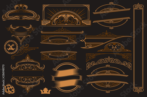 Vector set of elements for design.