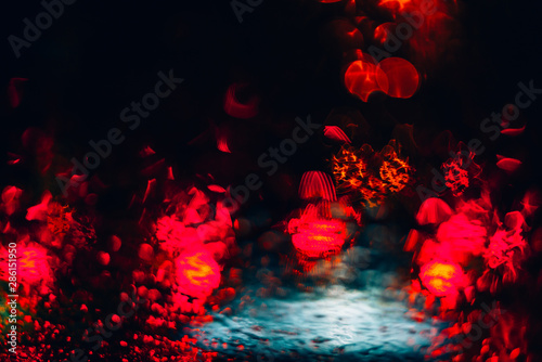 Abstract Light Bokeh Background, blur colorful bokeh light background