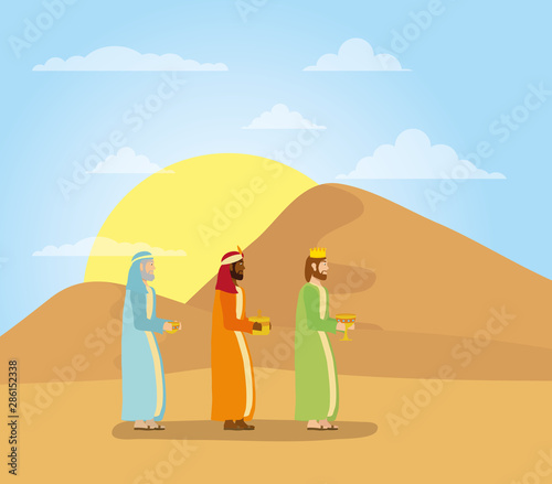 celebration merry christmas manger flat design